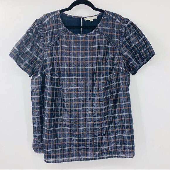 Loft Plus Metallic Plaid‎ Top Sz 20 - Picture 1 of 6